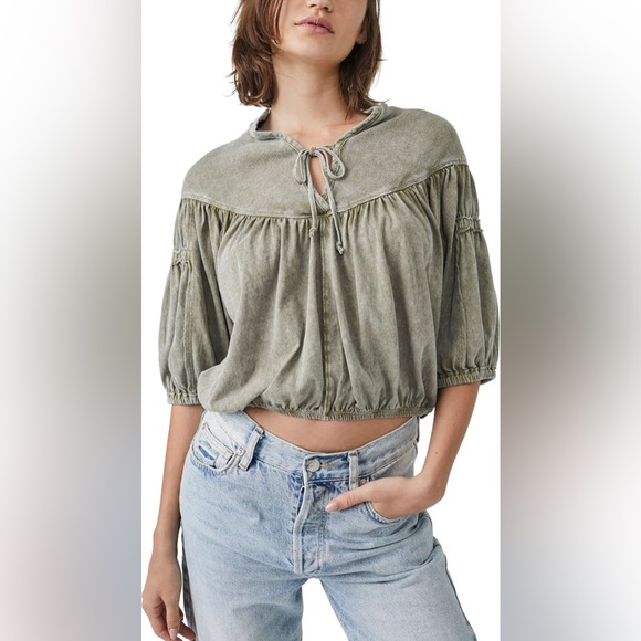 Free People Tops - Free People No Good Alone Tee in Willow size XS